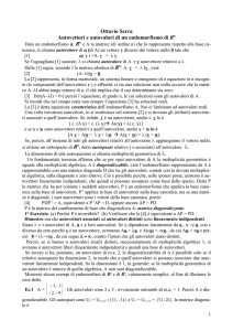 Autovettori e autovalori di un endomorfismo - Digilander