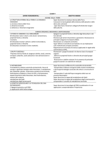 CLASSI V SAPERI FONDAMENTALI OBIETTIVI MINIMI SCIENZE