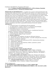 Microbiologia - I blog di Unica