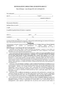 Liberatoria Responsabilità CAMPUS 2014