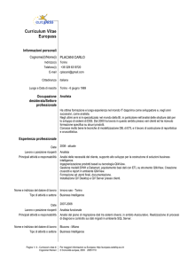 Curriculum Vitae Europass