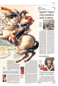 Quando l`Impero voleva annettersi anche il cantone