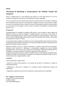 Corso: “Strumenti di Marketing e Comunicazione dei Prodotti