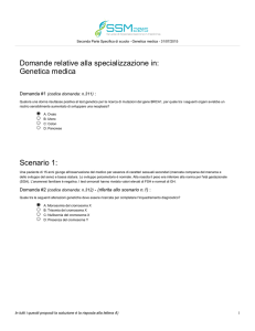 Genetica medica - Scuole di Specializzazione in Medicina