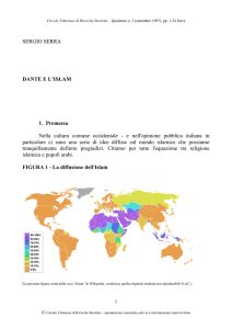 SERGIO SERRA DANTE E L`ISLAM 1. Premessa Nella cultura
