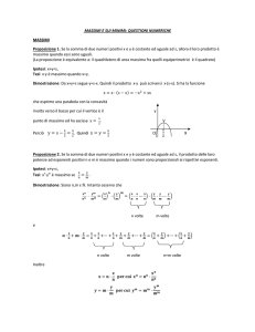 Massimi e Minimi