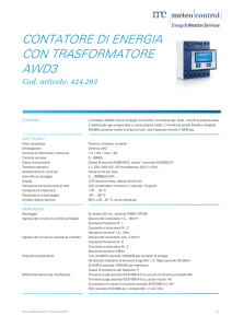 contatore di energia con trasformatore awd3