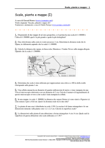 Scale, piante e mappe: esercizi di matematica e geografia
