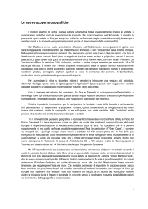 Le nuove scoperte geografiche