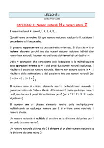 Numeri naturali e numeri interi_1C