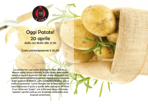 Oggi Patate! 20 aprile
