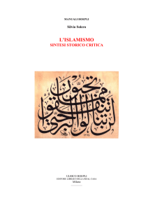 L`ISLAMISMO SINTESI STORICO CRITICA