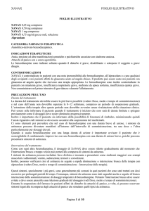 XANAX FOGLIO ILLUSTRATIVO Pagina 1 di 10