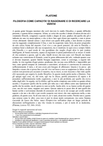 lo studio della filosofia