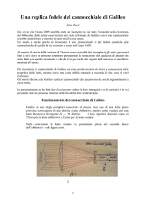 Una replica fedele del cannocchiale di Galileo