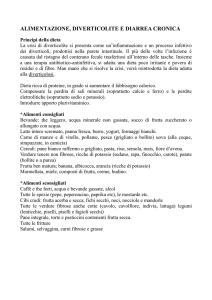 dieta diverticolite e diarrea