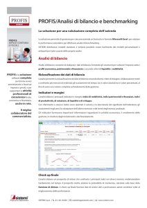 PROFIS - Analisi di bilancio e benchmarking