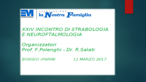 Opzione chirurgica in una oftalmoplegia sopranucleare