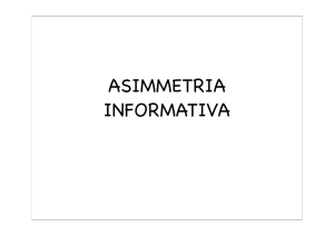 ASIMMETRIA INFORMATIVA