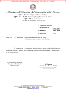 utilizzazioni docenti su dos e liceo musicale