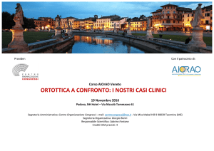 ORTOTTICA A CONFRONTO: I NOSTRI CASI CLINICI