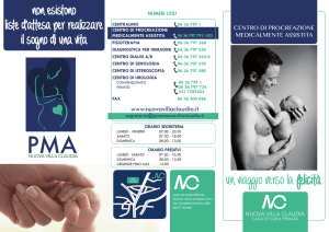 Depliant PMA - Nuova Villa Claudia