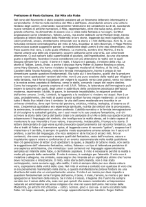 Prefazione di Paolo Gulisano. Dal Mito alla Fiaba Nel corso del