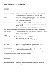 Schema definizioni probabilità