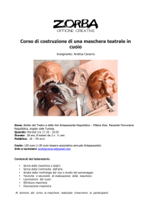 Corso di costruzione di una maschera teatrale in cuoio