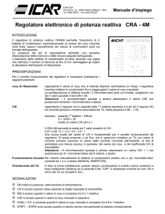Manuale regolatore cra4m