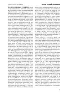 Diritto naturale e positivo Diritto naturale e positivo DIRITTO