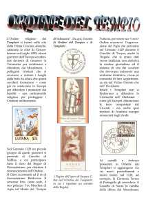 L`Ordine religioso dei Templari si formò sulla