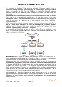 accesso via JDBC