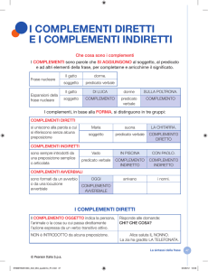 Complementi diretti e indiretti: grammatica italiana