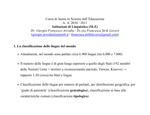 Istituzioni di Linguistica (MZ)