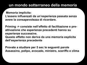 un mondo sotterraneo della memoria