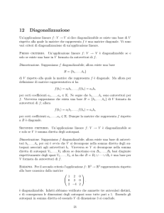 12 Diagonalizzazione