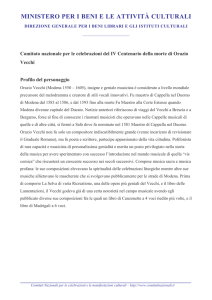 Profilo del personaggio: Orazio Vecchi