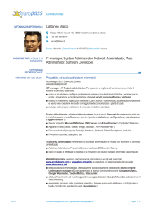 Cattaneo Marco IT-manager, System Administrator, Network