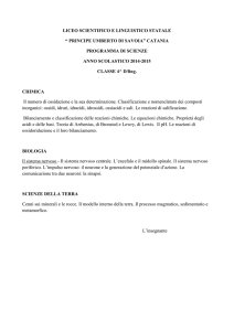 catania programma di scienze anno scolastico