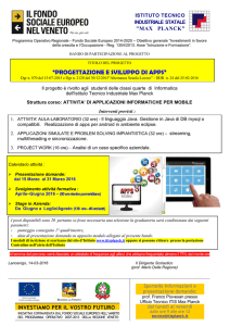 Bando APPS - ITIS Max Planck
