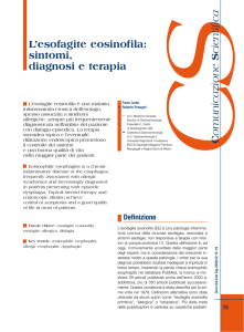 L`esofagite eosinofila: sintomi, diagnosi e terapia