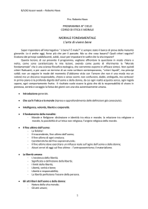 MORALE FONDAMENTALE L`arte di vivere bene - Digilander