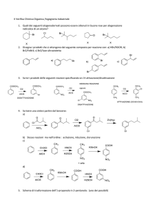 II Verifica Chimica Organica /Ingegneria Industriale 1. Quali dei
