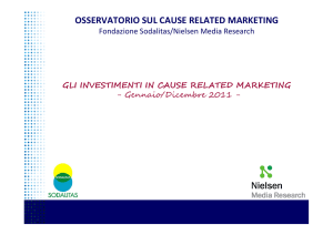 osservatorio sul cause related marketing