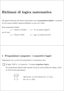 Richiami su logica e insiemi