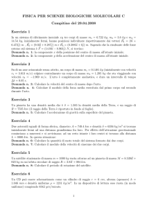 Testo con soluzione - Dipartimento di Fisica