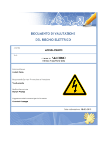 documento di valutazione del rischio elettrico