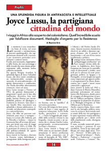 Joyce Lussu, la partigiana cittadina del mondo