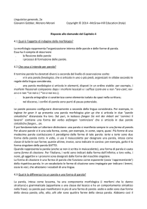 Unità e processi nella morfologia